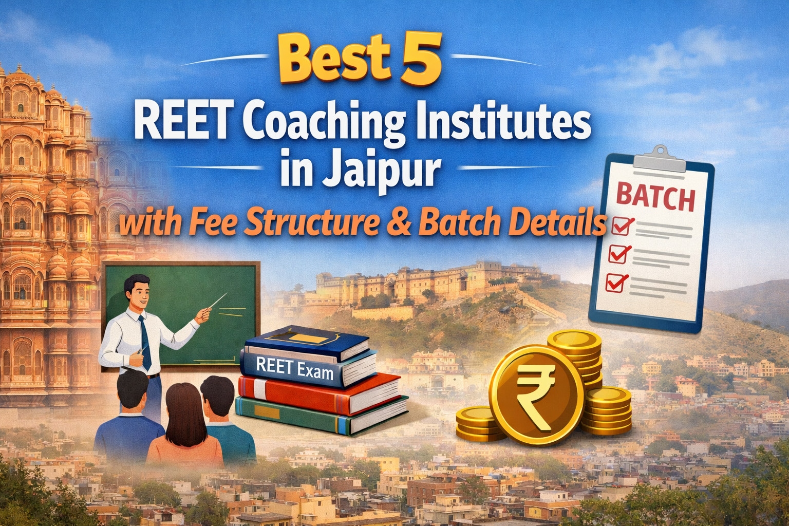 Best 5 REET Coaching Institutes in Jaipur with Fee Structure & Batch Details